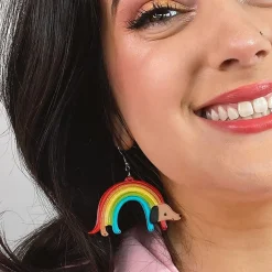 Rainbow Ruff Earrings