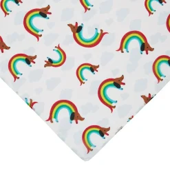 Rainbow Ruff Head Scarf White