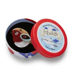 Red Robbin Brooch