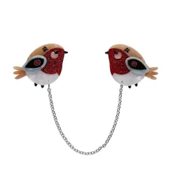 Red Robbin Cardigan Clips