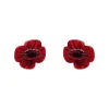 Remembrance Poppy Stud Earrings