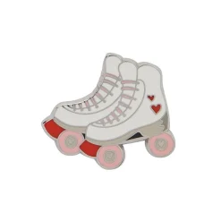 Rollicking Rollerskates Enamel Pin
