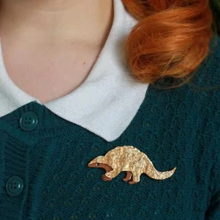 Roly Poly Pangolin Brooch