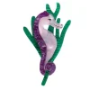 Sandy The Shy Seahorse Brooch