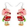 Simple Strawberry Pleasures Drop Earrings