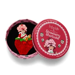 Sitting On A Strawberry Brooch