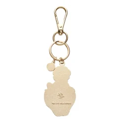 Sitting On A Strawberry Enamel Key Ring