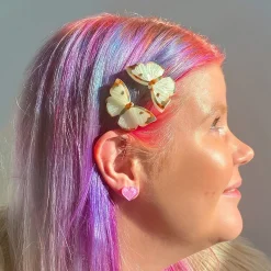 Social Butterfly Hair Clips Set - 2 Piece