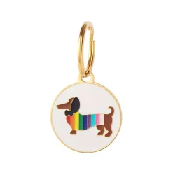 Spiffy The Supportive Dog Enamel Charm