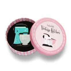 Spin Me Right Round Brooch - Teal