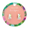 Spring To Life Enamel Huggie Earrings