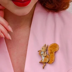 Squirrel Nutkin Brooch