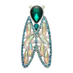 Summer Songstress Stone Set Crystal Brooch