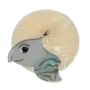Swimming Solo Turtle Brooch