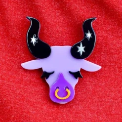 Taurus The Tactile Brooch