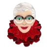 The Face Of Style Iris Brooch