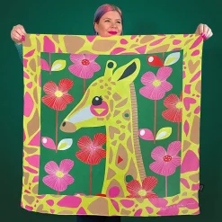 The Genteel Giraffe Square Scarf
