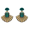 The Heart Of Egypt Scarab Drop Earrings