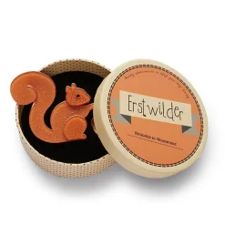 The Satisfied Squirrel Brooch