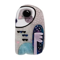 The Sulky Sooty Owl Brooch