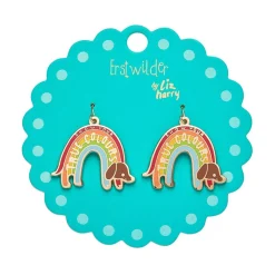True Colours Enamel Drop Earrings