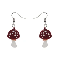 Twinning Toadstools Drop Earrings