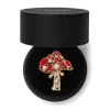 Well Spotted Stone Set Crystal Brooch