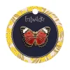 Wings Laced In Red Enamel Pin