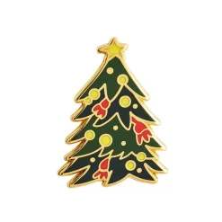Yuletide Timber Enamel Pin