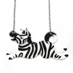 Zebra Crossing Necklace