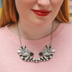 Zelda The Zany Zebra Necklace